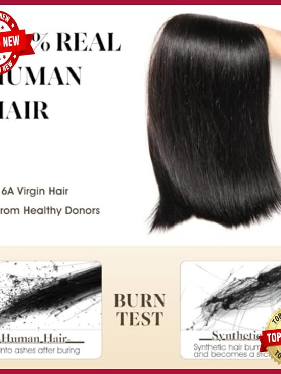 16A Brazilian Virgin Human Hair Extensions with HD Lace Closure main image 7